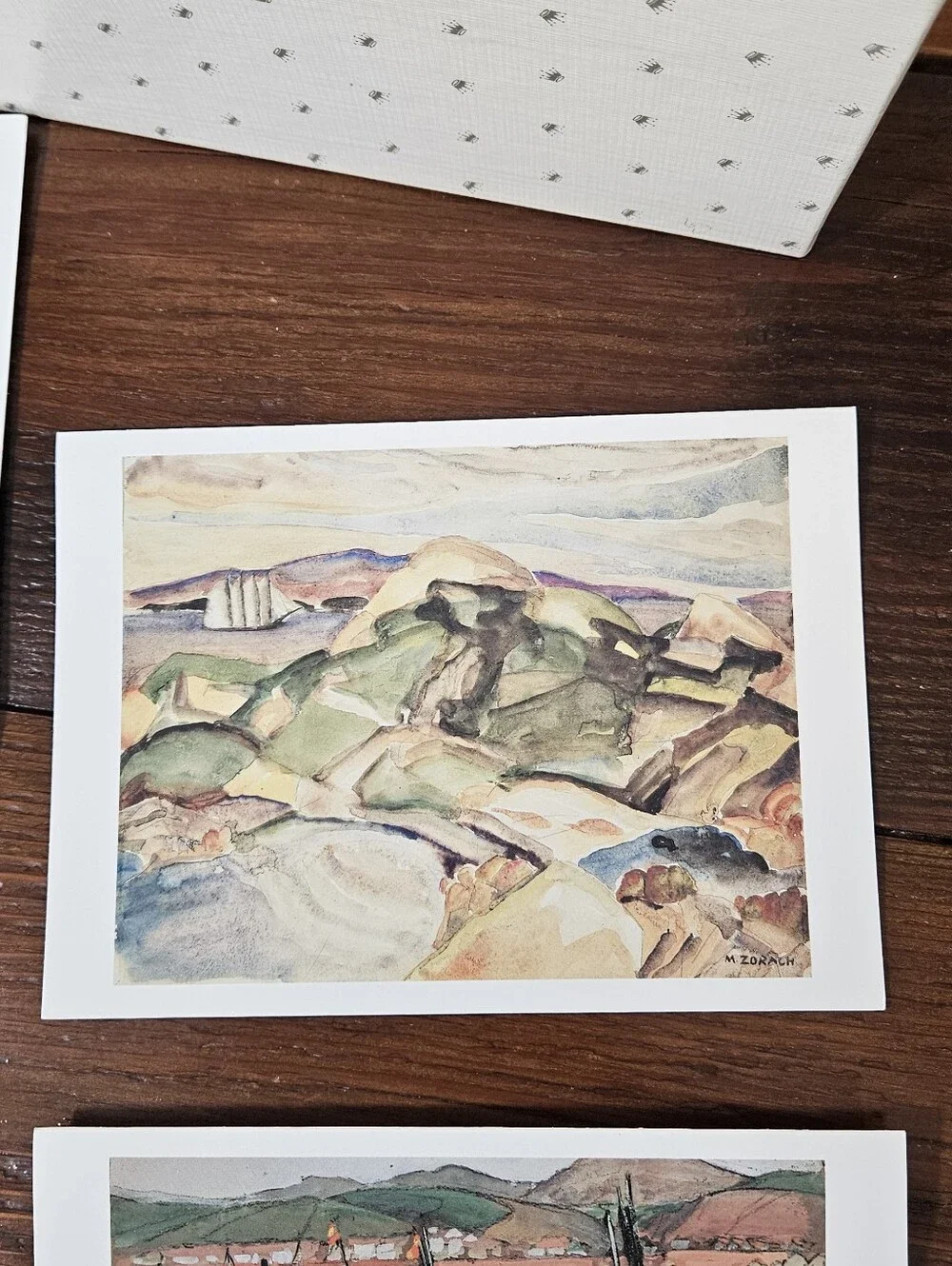 Vintage Famous Art Notecards Set with Decorative Box Pastel Multi-Color Ephemera